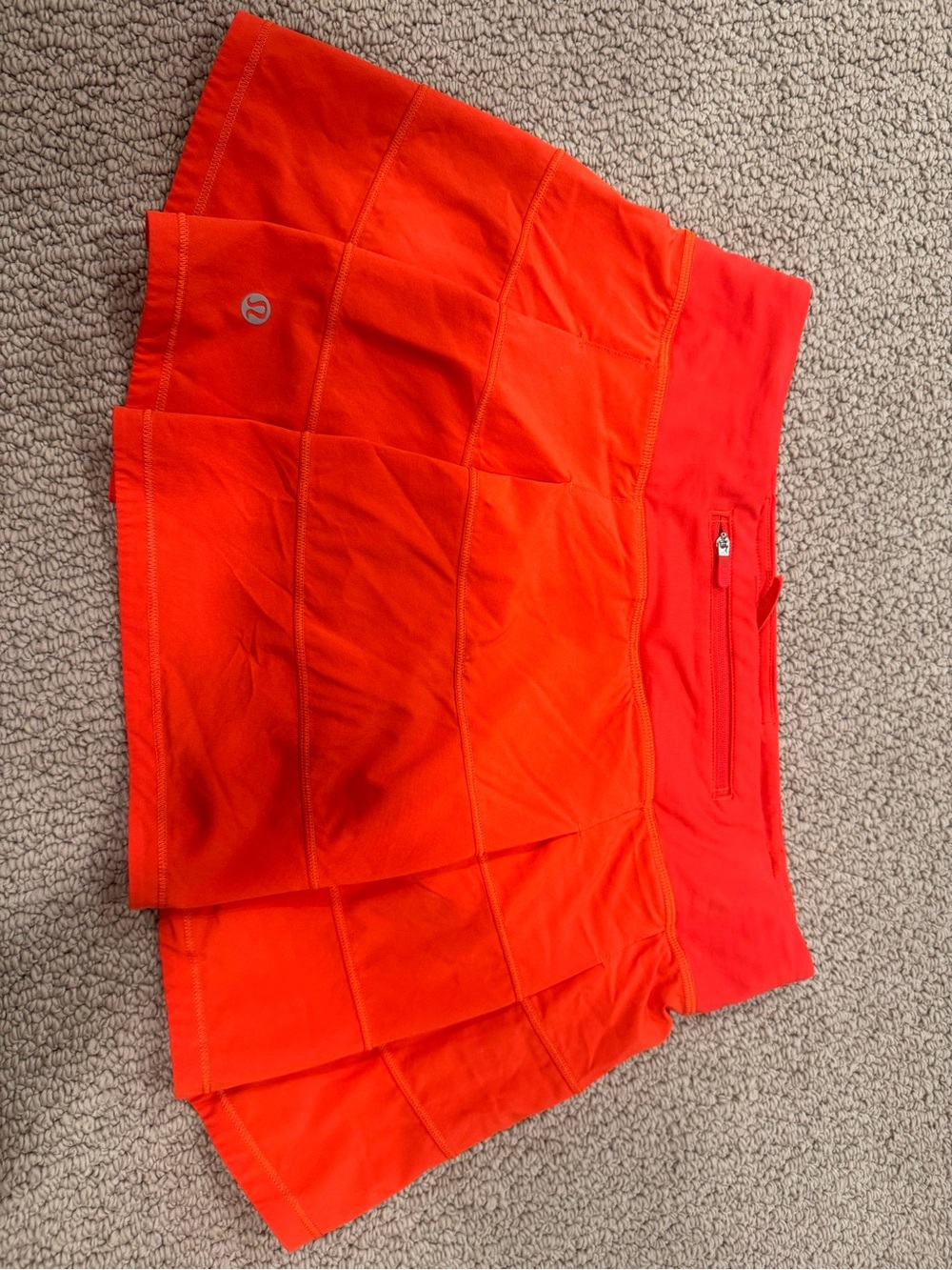 lululemon athletica Women's Red-Orange Athletic Skort - Picture 2 of 3